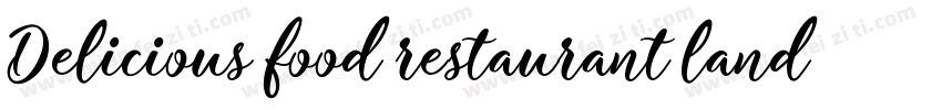 Delicious food restaurant landing p字体转换